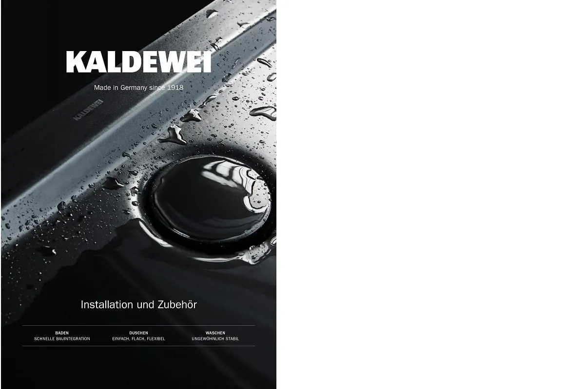 Work Book “Installation und Zubehör” von Kaldewei