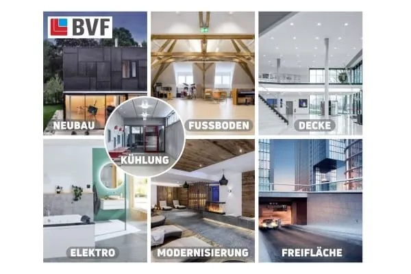 Flächenheizung und Flächenkühlung in der Anwendung