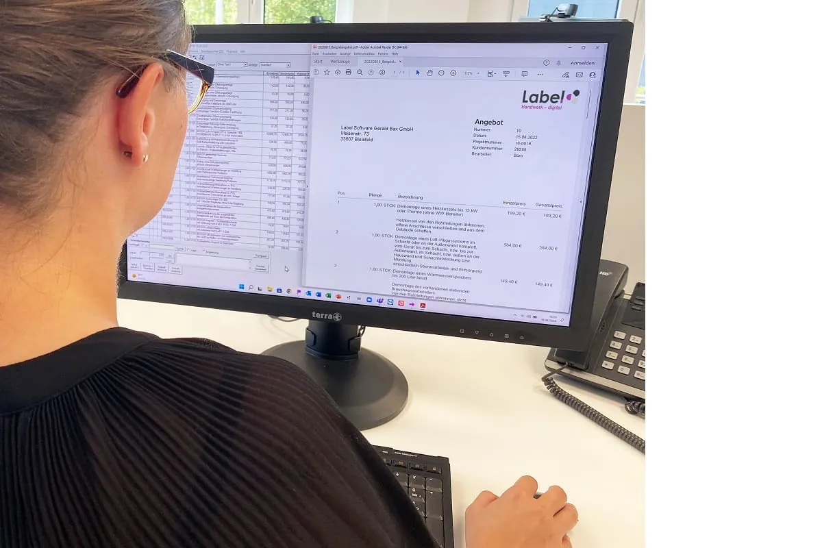 Angebotserstellung mit exklusiven Vorlagen bei Label Software