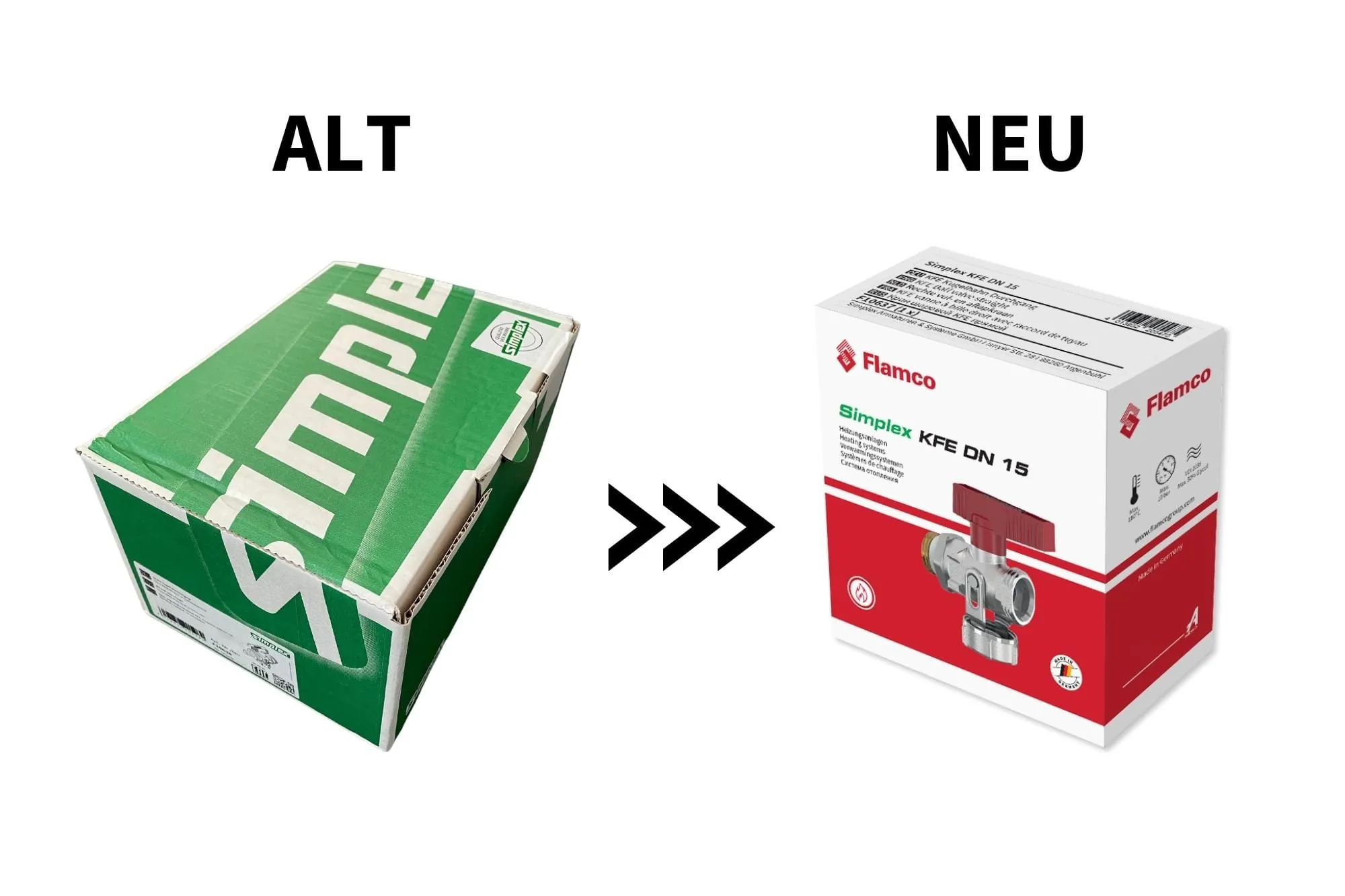 Flamco: Neue Verpackungen für KFE-Hähne