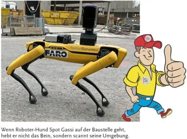 Roboterhund hilft bei Baustellen-Dokumentation