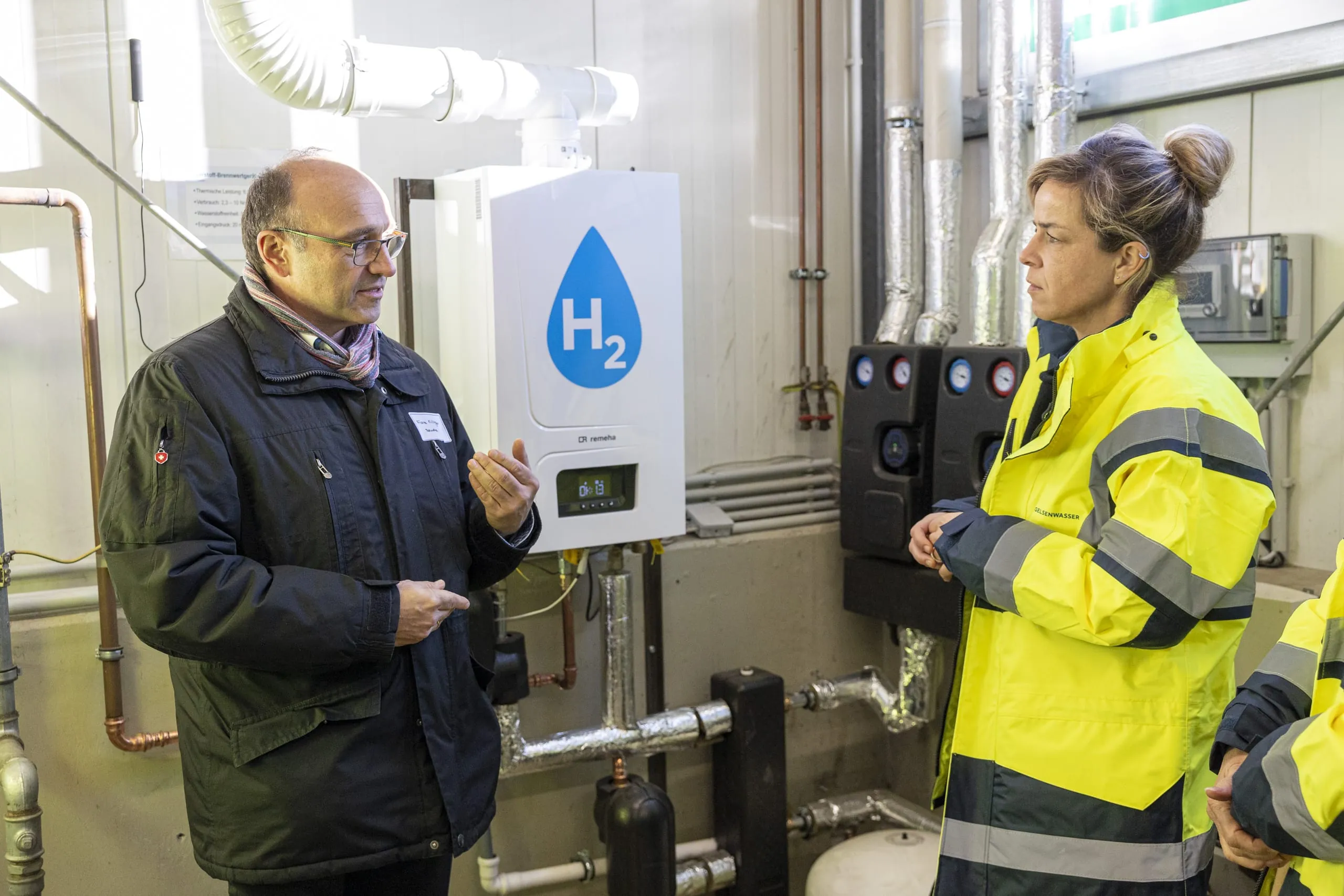Heizen mit 100 % Wasserstoff in Linnicher Pilotprojekt