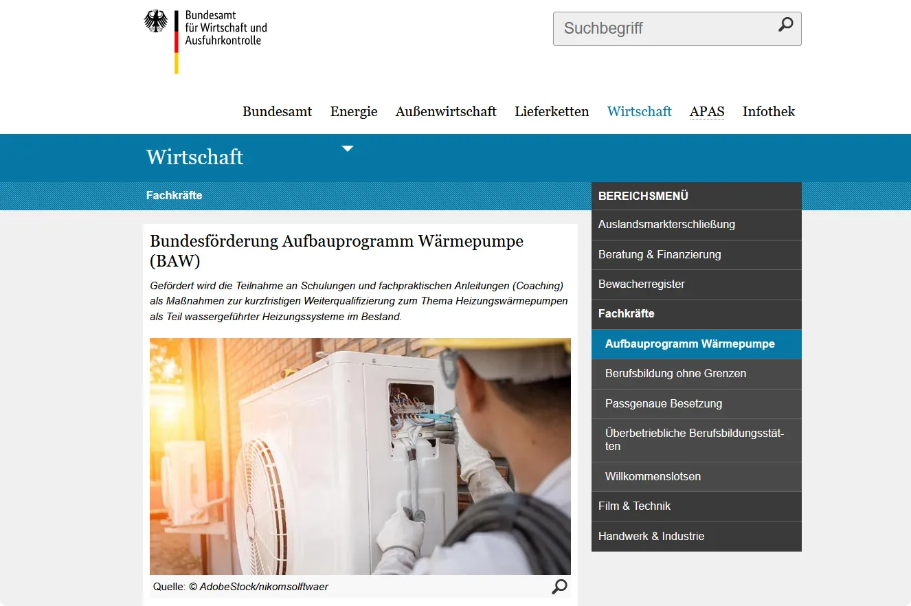 BMWK veröffentlicht Förderrichtlinie zu Wärmepumpen