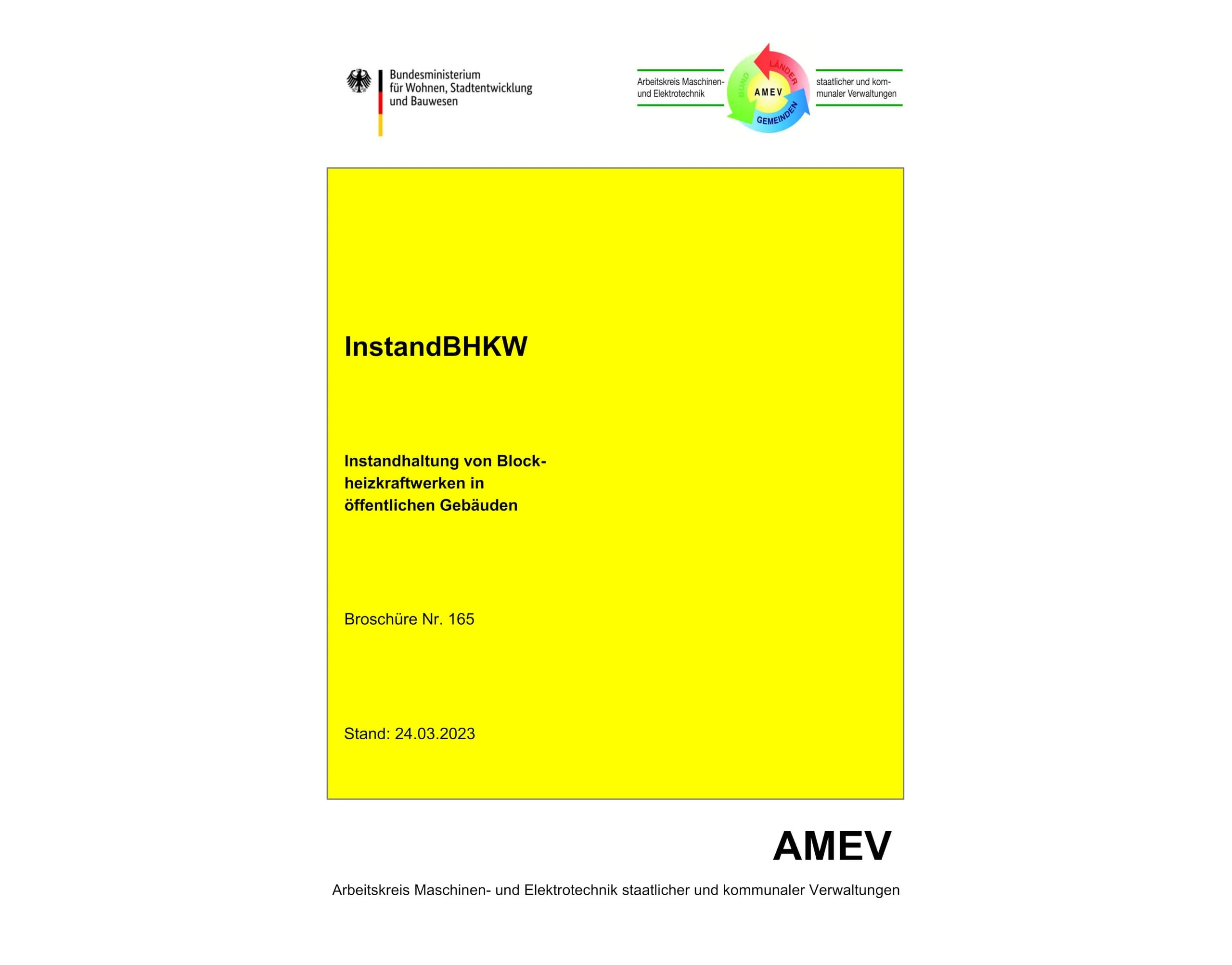 AMEV-Vertragsmuster Instand BHKW