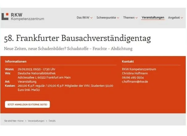 Bausachverst&auml;ndigentag