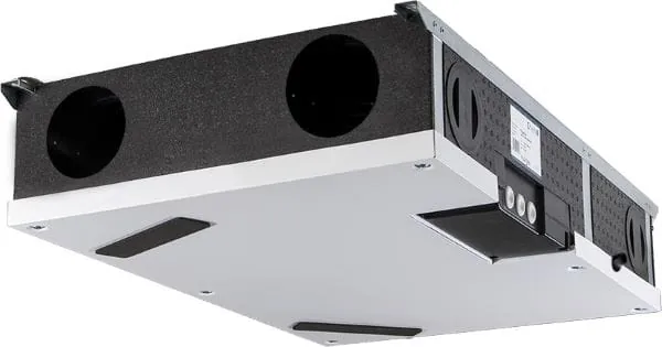 zentrales Wohnungslüftungsgerät PluggEasy Basic mit WRG für den Deckeneinbau