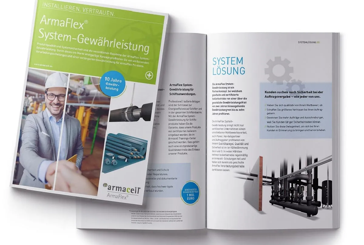 Armacell bietet System-Gewährleistung