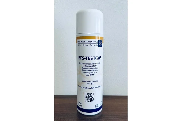 Testgas zur Überprüfung von Lecksuchgeräten.