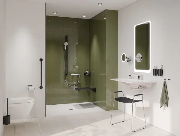 Barrierefreies Bad Beispielmotiv