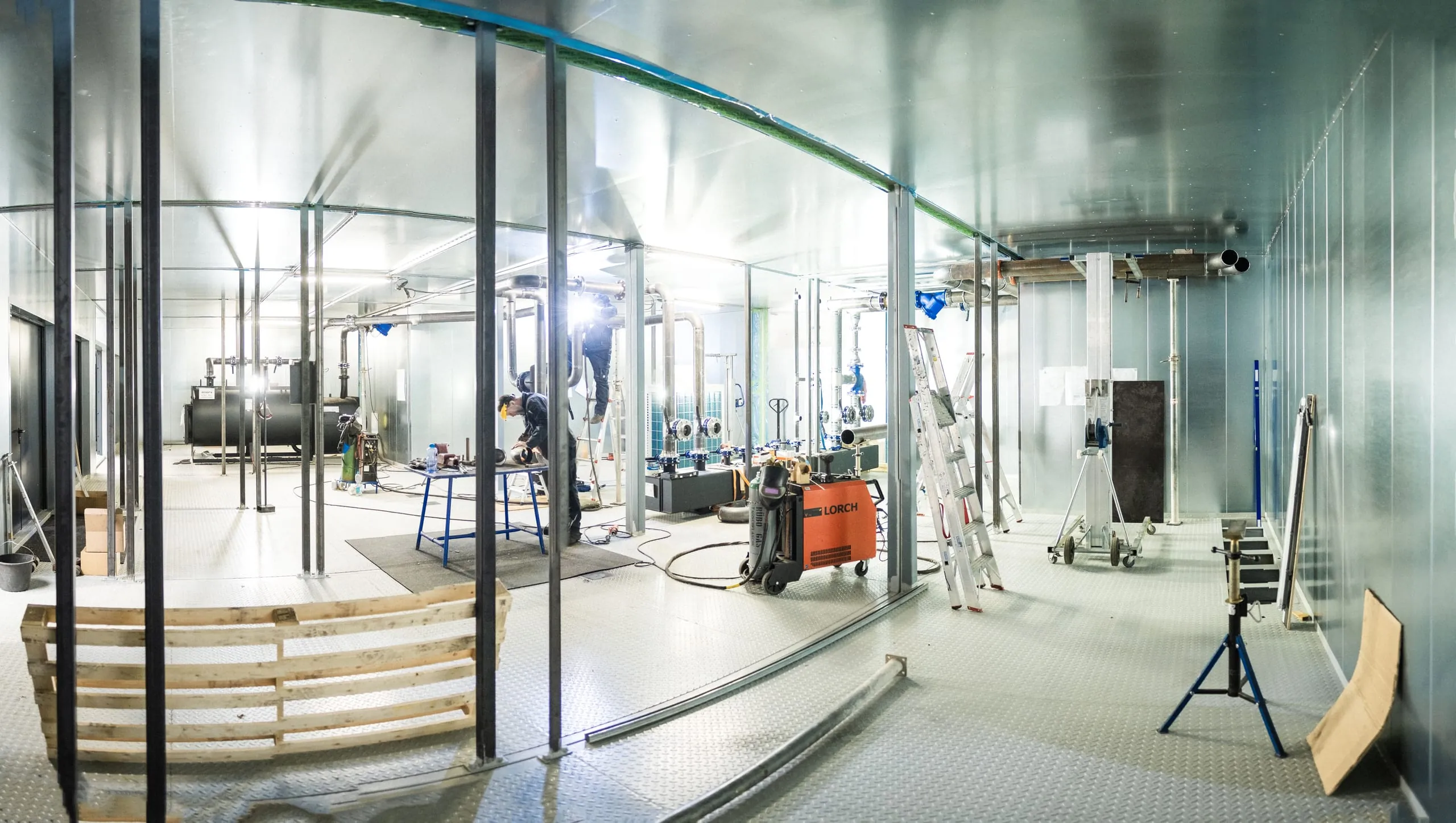 PreFab TGA: Vorfertigung einer Energiezentrale