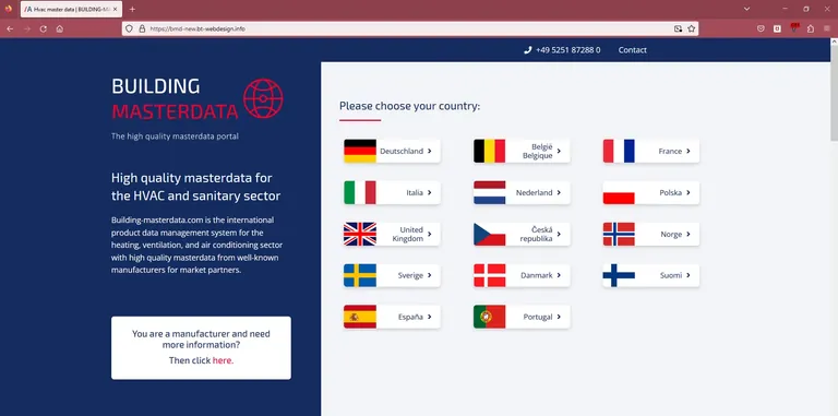 Relaunch von building-masterdata.com