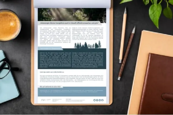 Positionspapier FVH auf dem Schreibtisch.