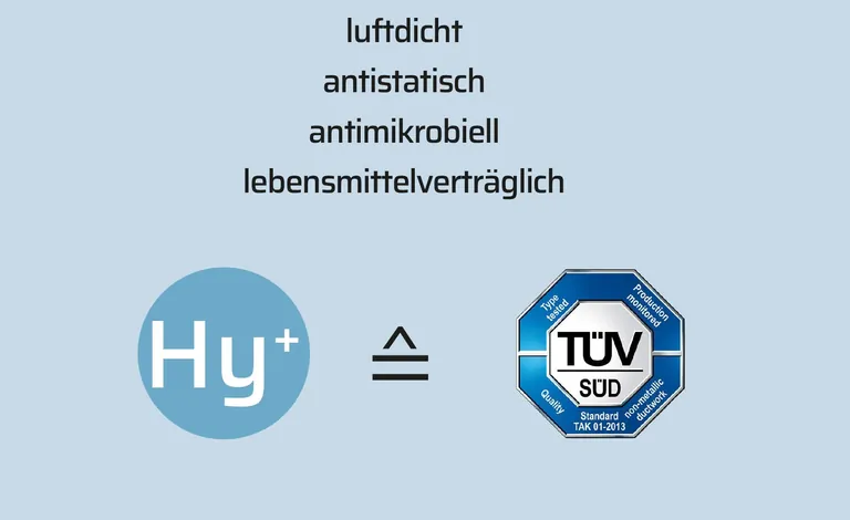 Die Hygiene+ Komponenten der Wolf GmbH erfüllen die hohen hygienischen und materialspezifischen Ansprüche nach TÜV Süd Standard TAK 01-2013.