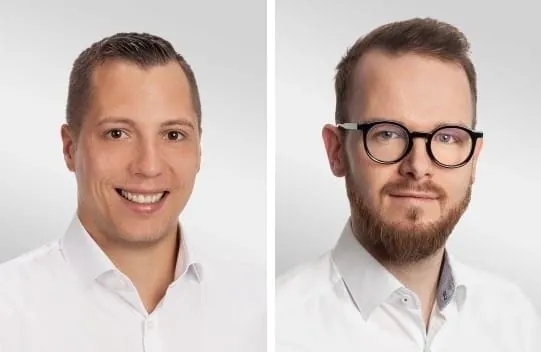 Dennis Wecklein und Florian Wastl (v. l.)