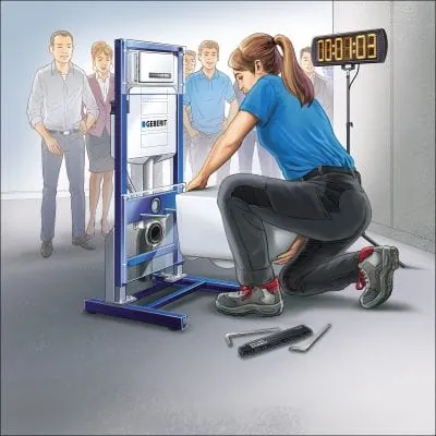 Auf der NahDran Tour 2024 erleben Installateure die Produktneuheiten und k&ouml;nnen sich an zahlreichen Exponaten und Montagetischen selbst von den L&ouml;sungen &uuml;berzeugen.