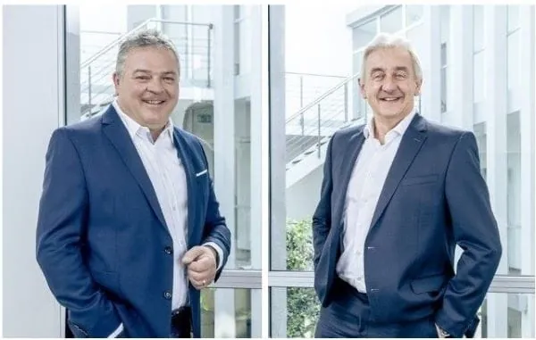 Alfred Bock (links), Peter Ullrich (rechts).