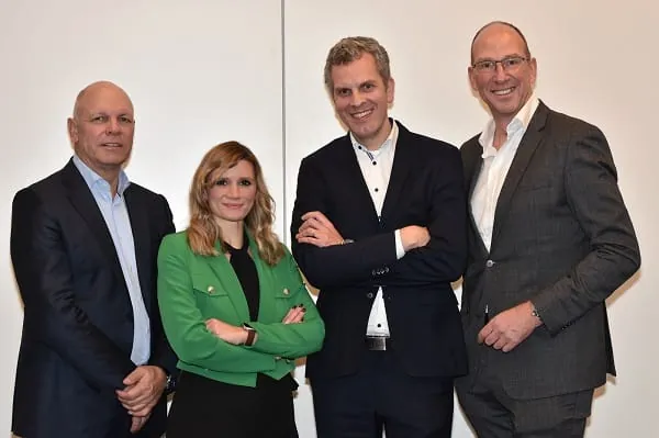 Der Vorstand des VDMA Sanitärtechnik und -design v.l.: Dirk Gellisch, Dr. Laura Dorfer, Thilo Pahl, Frank Wiehmeier.