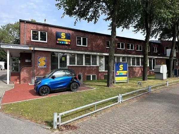 Das Scheel-Haustechnik-Geb&auml;ude in Itzehoe im S&uuml;dwesten Schleswig-Holsteins.