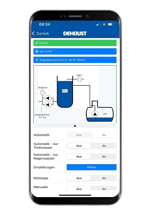 Dank der App kann der Installateur ortsunabh&auml;ngig auf die Systemdaten der Anlage zugreifen und diese gegebenenfalls anpassen.