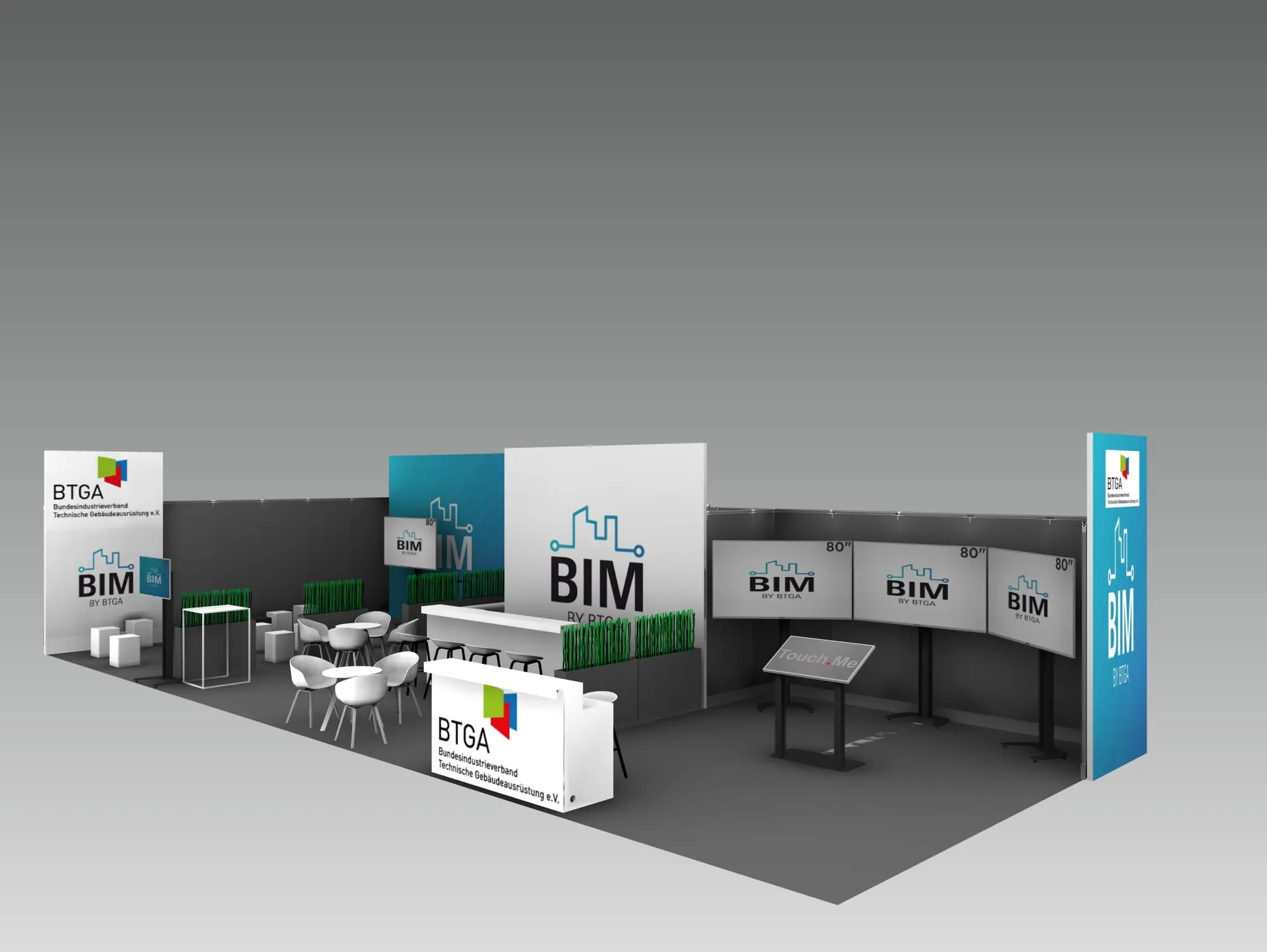 BTGA-Stand mit BIM-Präsentation