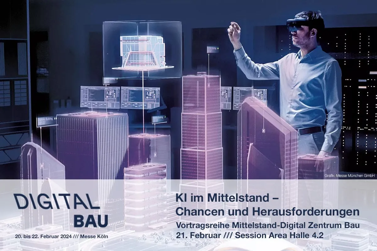 Mittelstand-Digital Zentrum Bau auf der digitalBAU 2024