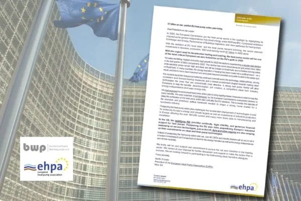 Grafik mit EU-Kommissionsgebäude Brüssel im Hintergrund. Vordergrund Brief der EPHA an die Eu-Kommission