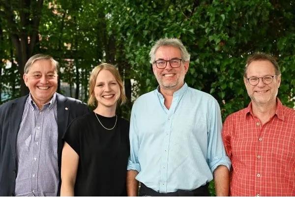 Das Präsidium der Deutschen Gesellschaft für Sonnenenergie e.V.: Dr. Götz Warnke, Vivian Blümel, Torsten Lütten, Prof. Frank Späte (v.l.)