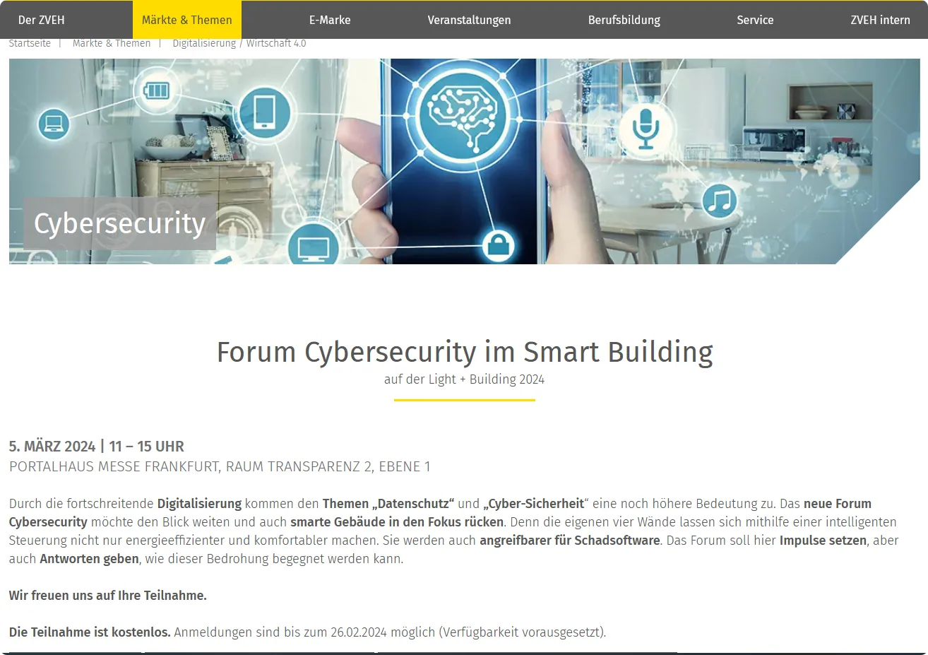 „Cybersecurity“ im Gebäude der Zukunft