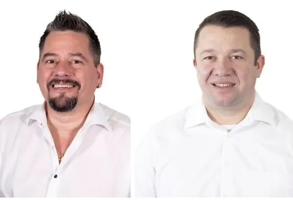 Stefan Terwage und Vasili Nedic verstärken als Außendienstmitarbeiter in der Region West der IV Produkt GmbH.