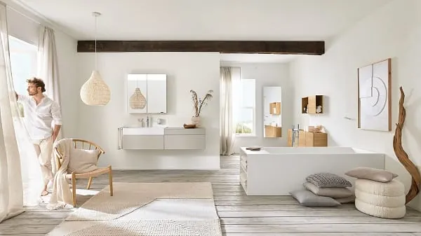 Das Strandhaus-Milieu am Vigour-Messestand wird die Designlinie white in den Mittelpunkt stellen und soll Messebesuchern einen Ort zum Ausruhen bieten.