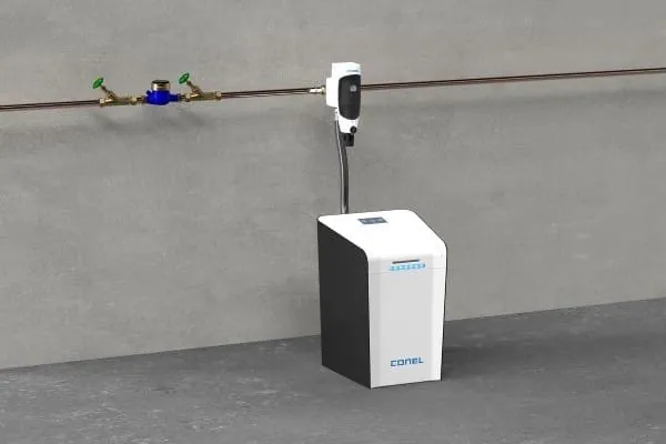 Grafik vom Wasserenthärtungsgerät Conel Clear Pro