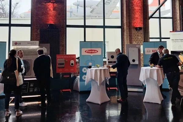 St&auml;nde der Hersteller auf dem Memodo Heating-Day in Leipzig.