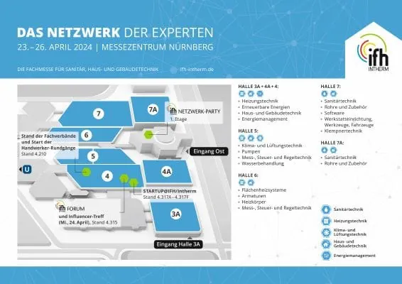 IFH/Intherm Hallen- und Geländeplan