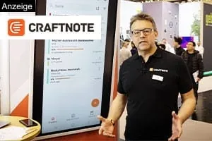 Effiziente digitale Abläufe ohne Zettelchaos | Craftnote auf der SHK+E 2024