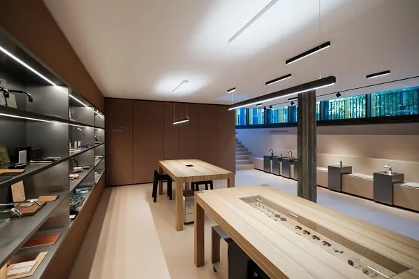 Die untere Ebene, die Specification Area, wird flexibel f&uuml;r Workshops, Events und Kundengespr&auml;che genutzt.