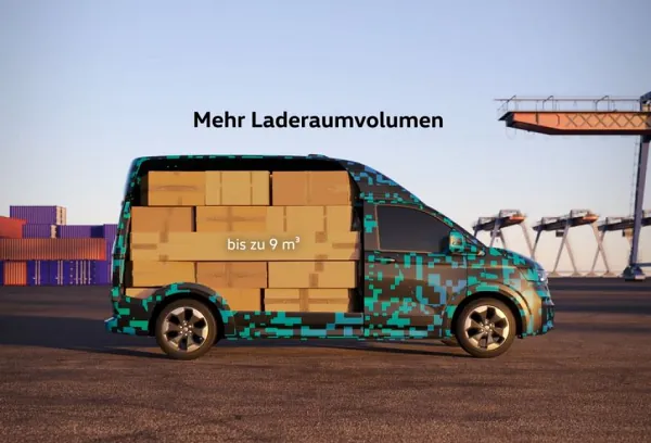 Der Laderaum des neuen Transporters fasst bis zu 9 m3.