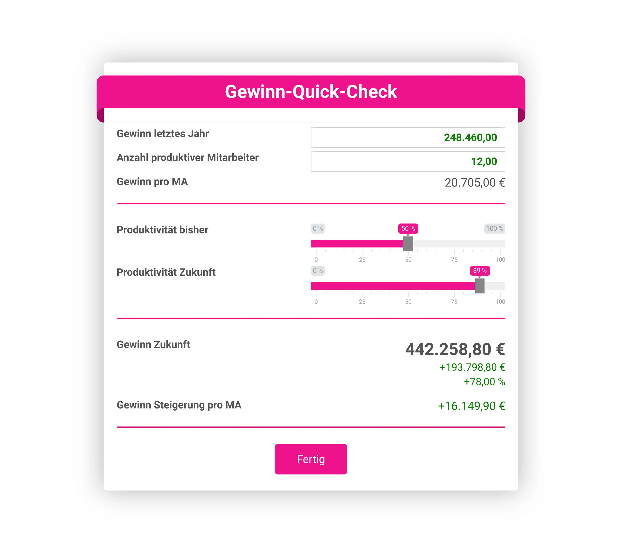 Produktiv-Tool der Erfolgsmeisterei