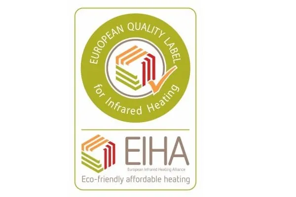 Grafik Qualitätssiegel EIHA für Infrarotheizungen