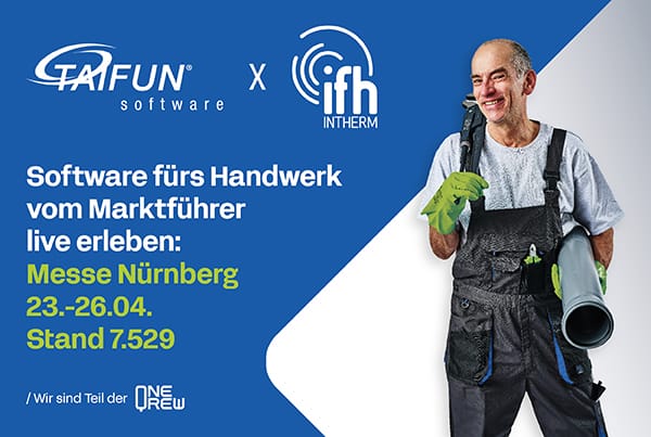 Taifun Software präsentiert sich auf der IFH/Intherm 2024 als starker Partner.
