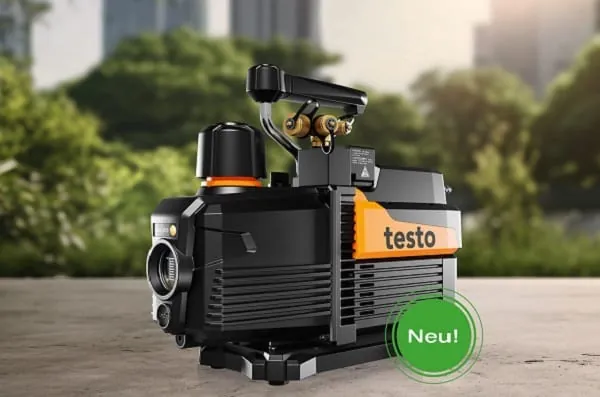 Die Vakuumpumpe testo 565i kann Evakuierungen automatisch durchführen.