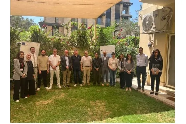 Fachkr&auml;fte aus &Auml;gypten:  Austausch mit Egyptian-German Center for Jobs, Migration and Reintegration.  Huzayfa Dabbas (2. v. l.), Andreas Koch-Martin (5. v. l.).