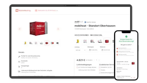 MobileHeating startet Buchungsplattform