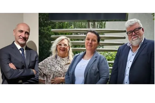 Die neue Bemm-Gesch&auml;ftsf&uuml;hrung: Fabrizio Rossi, Emanuela Padovan, Silke Spieler, Joachim Burkhardt (v. l.).