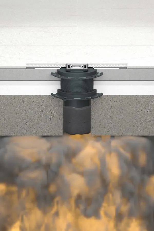 Schnell k&ouml;nnen sich Flammen, Rauch und Hitze &uuml;ber die Abwasserleitungen ausbreiten. Daher ist ein bestm&ouml;glicher Brandschutz im Entw&auml;sserungsbereich besonders wichtig.