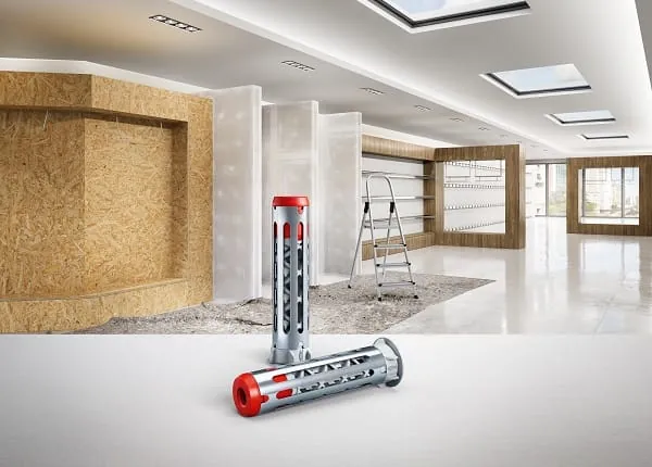 Die innovative Materialkombination sowie das kluge Wirkprinzip des neuen fischer-Hohlraumd&uuml;bels DuoHM sollen das Einleiten hoher Lasten sowie die schnelle und sichere Anwendung garantieren.