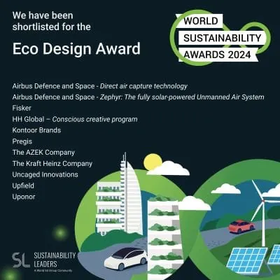 GF Building Flow Solutions (ehemals Uponor) wurde f&uuml;r die weltweit ersten PEX-Rohre auf Biobasis in der Kategorie Eco Design Award nominiert.