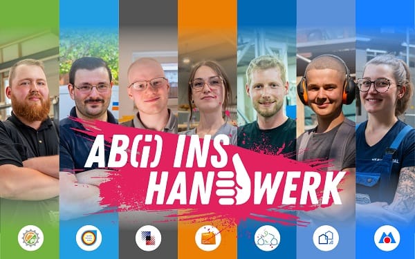 Die Kampagne „Ab(i) ins Handwerk“ arbeitet mit authentischen und glaubwürdigen Aussagen von jungen Handwerkerinnen und Handwerkern.
