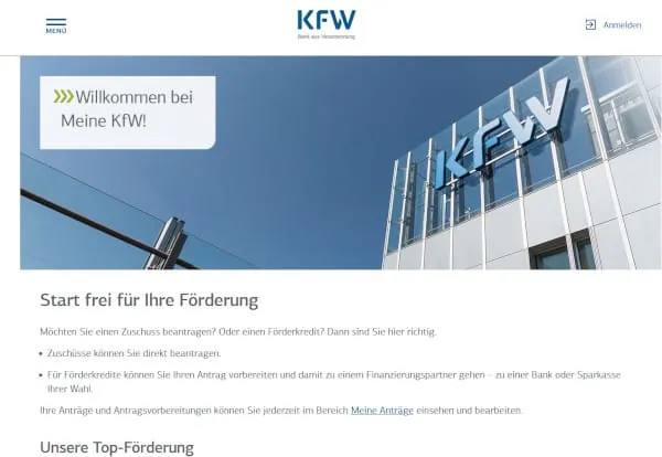 Die Antragstellung für die neue Heizungsförderung erfolgt über das Kundenportal „Meine KfW“.