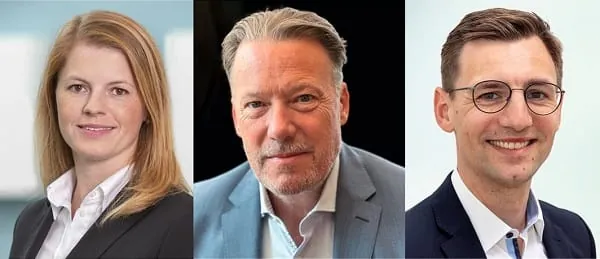 Neu im Industrieverbund VDMA Sanitärtechnik und -design (v.l.n.r.): Dr. Anne-Katrin Roth (Geschäftsführerin Roth Werke), Peter Gormanns (Vertriebs- und Marketingleiter SYR) und Christian Endraß.