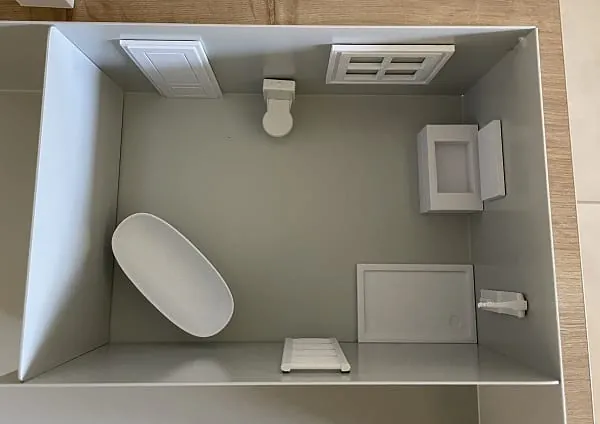 Schnell und unkompliziert: Zwei bis drei Minuten sollen bei dem 3D-Magnetplaner ausreichen, um einen maßstabsgetreuen Entwurf des neuen Badzimmers zu erstellen.